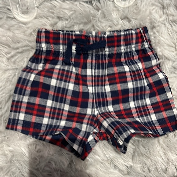 4/$20 Carter’s Child of Mine plaid newborn boy set “little brother” - Picture 6 of 6